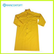 PVC Polyester PVC Long Rain Jacket Rpp-040
